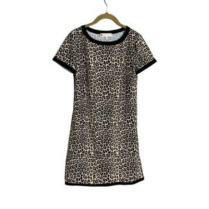 Jude Connally Animal Print T Shirt Dress Cheetah XS